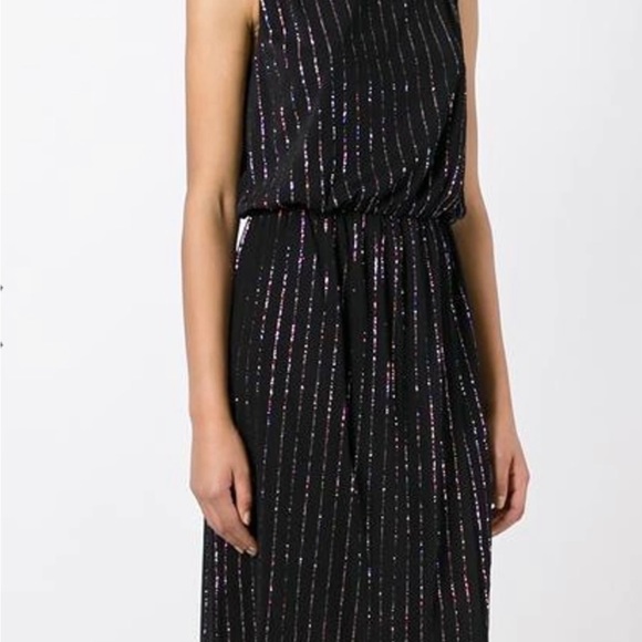 MARC JACOBS Glitter Pinstripe Dress Glitter-embellished Stretch-knit Size XS - Picture 3 of 17